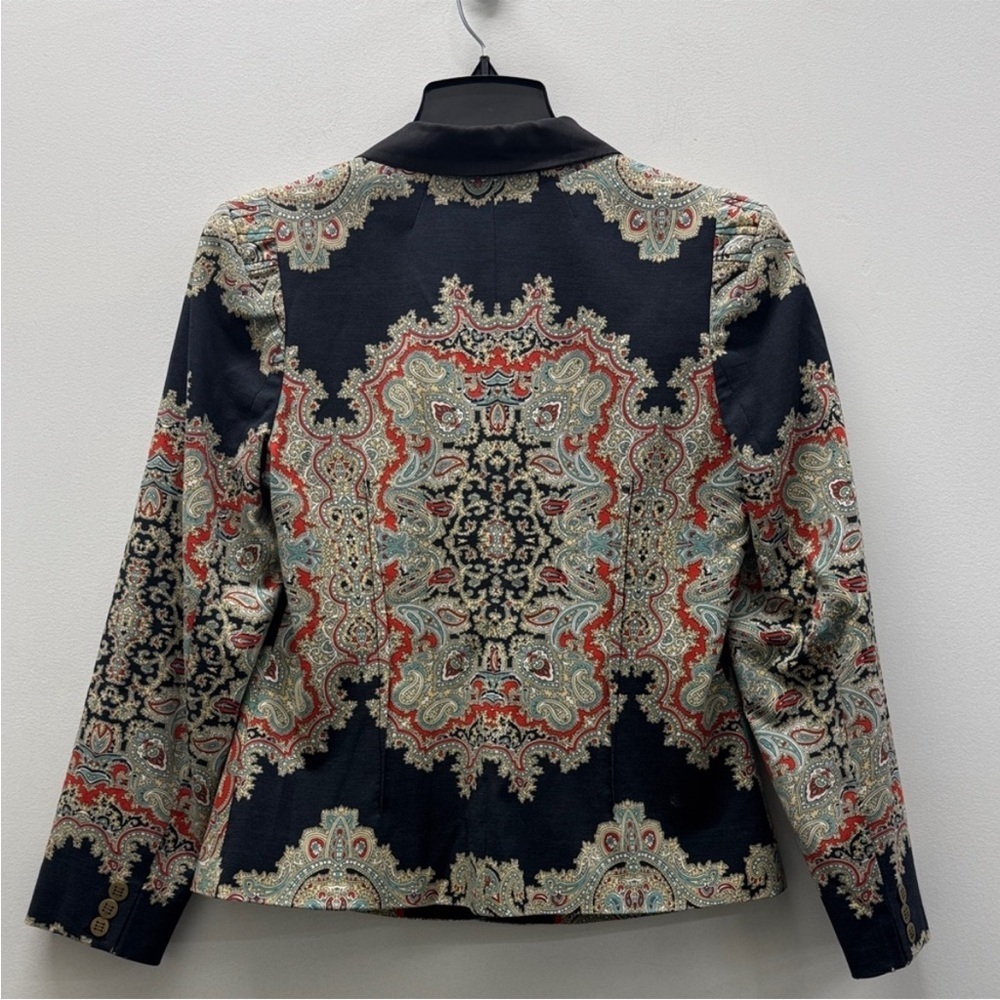 Cartonnier Statement Paisley Blazer Jacket 4 - Picture 2 of 5